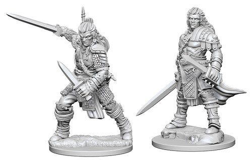 RPG Miniatures: Adventurers - Deep Cuts Unpainted Minis: Human Male Fighter