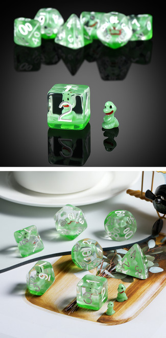 Dice and Gaming Accessories Polyhedral RPG Sets: Stuff-Inside - Snake - Resin (7)