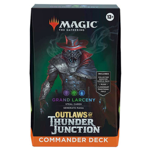 Magic The Gathering Sealed: Outlaws of Thunder Junction - OTJ Commander Deck - Grand Larceny (UBG)