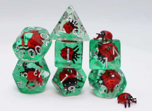 Dice and Gaming Accessories Polyhedral RPG Sets: Stuff-Inside - Lucky Ladybird (7)