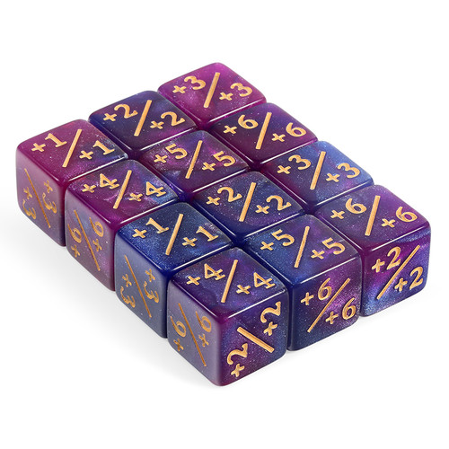 Dice and Gaming Accessories Other Gaming Accessories: Positive Dice Counters (12) (Purple)