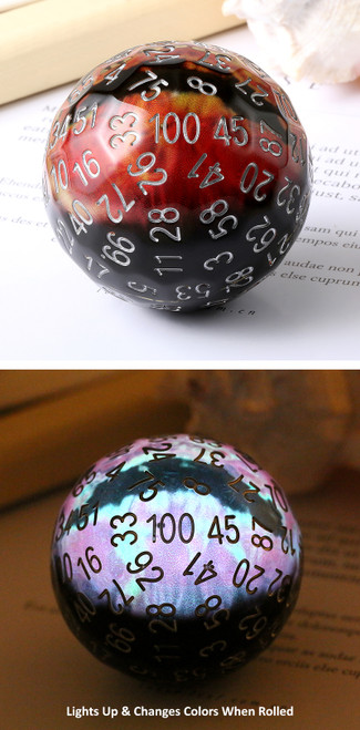 Dice and Gaming Accessories Other Gaming Accessories: 50mm D100 Liquid Core - Red Dragon Eye
