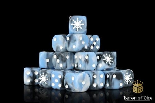 Dice and Gaming Accessories D6 Sets: Blue and Turquoise - Chaos Demon Dice - Tainted Ice (25) Round Corner Dice and Gaming Accessories D6 Sets: Blue and Turquoise - Chaos Demon Dice - Tainted Ice (25) Round Corner
