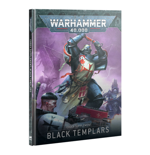 (Preorder) Warhammer 40K: Space Marines - Codex Supplement: Black Templars (10th Ed) (55-01)