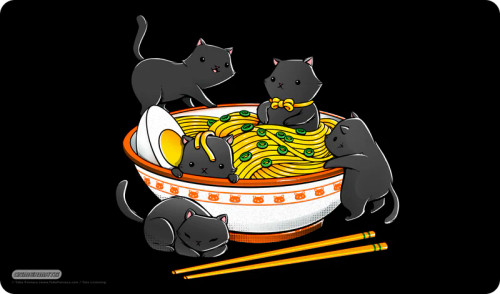 Playmats: Other Printed Playmats - Ramen Cats - Tobe Fosneca Playmat Playmats: Other Printed Playmats - Ramen Cats - Tobe Fosneca Playmat
