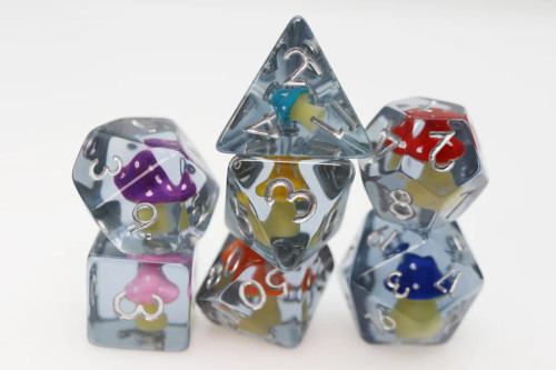 Dice and Gaming Accessories Polyhedral RPG Sets: Stuff-Inside - Whimsical Mushroom (7)