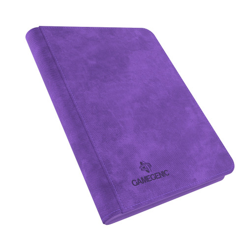 Card Binders & Pages: Purple Zip-Up Album 8-Pocket