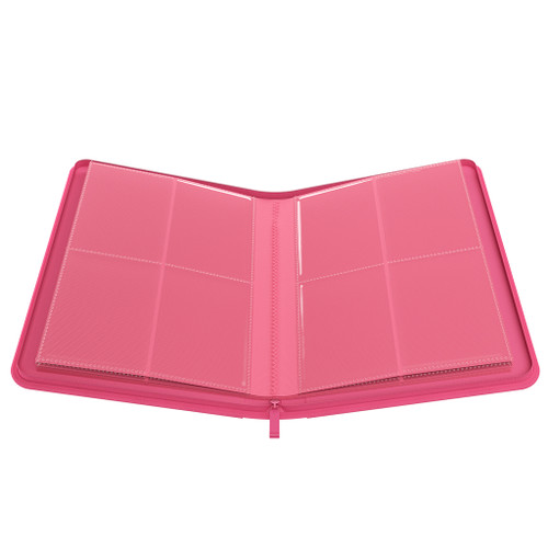 Card Binders & Pages: Pink Zip-Up Album 8-Pocket