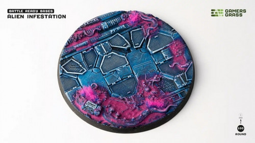 Basing Material and Textures: Battle Ready Bases: Alien Infestation - Round 100mm (x1)