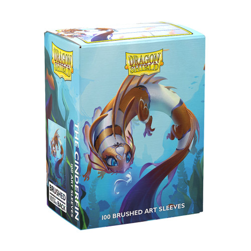 Card Sleeves: Other Printed Sleeves - Dragon Shield: (100) Brushed Art - The Cinderfin Card Sleeves: Other Printed Sleeves - Dragon Shield: (100) Brushed Art - The Cinderfin
