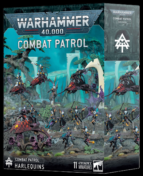 (Preorder) Warhammer 40K: Space Marines - Combat Patrol: Harlequins (73-581)