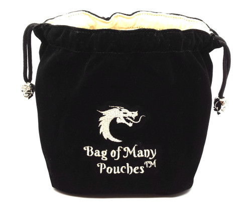 Dice and Gaming Accessories Dice Bags: Bag of Many Pouches - Black