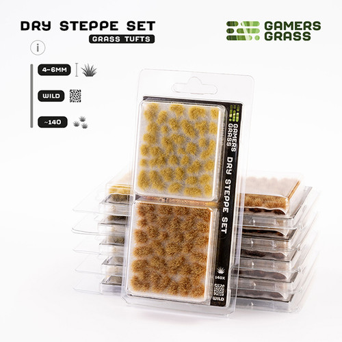 Basing Material and Textures: Gamers Grass Tufts: Dry Steppe Set