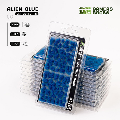Basing Material and Textures: Gamers Grass Tufts: Alien Blue 6mm