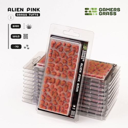 Basing Material and Textures: Gamers Grass Tufts: Alien Pink 6mm