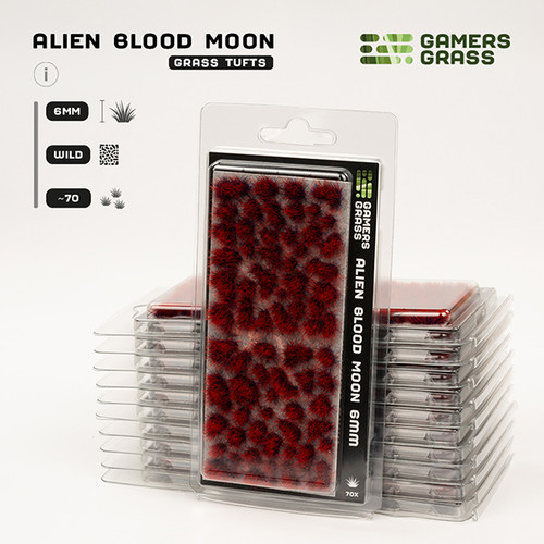 Basing Material and Textures: Gamers Grass Tufts: Alien Blood Moon 6mm