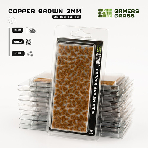 Basing Material and Textures: Gamers Grass Tufts: Copper Brown 2mm