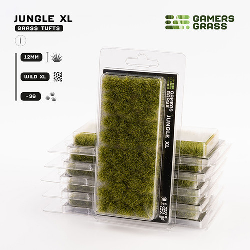 Basing Material and Textures: Gamers Grass Tufts: Jungle XL 12mm