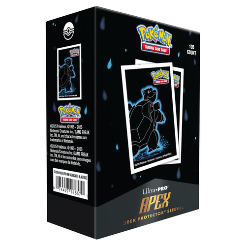 Card Sleeves: Non-Standard Sleeves - Neon Kanto: Blastoise - Pokemon Apex Sleeves (105)