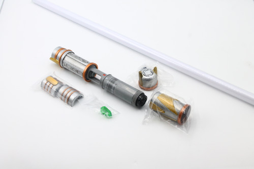 (Secondhand) Savi's Workshop Lightsaber - Protection and Defense Hilt w/ Green Kyber Crystal