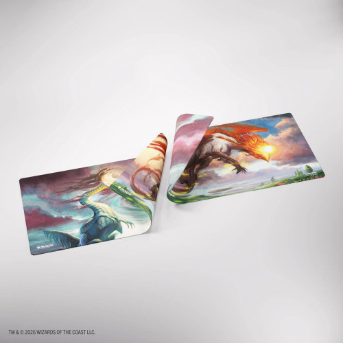 Playmats: MTG Playmats - Eirdu, Carrier of Dawn/Isilu, Carrier of Twilight - ECL Double-Sided Playmat