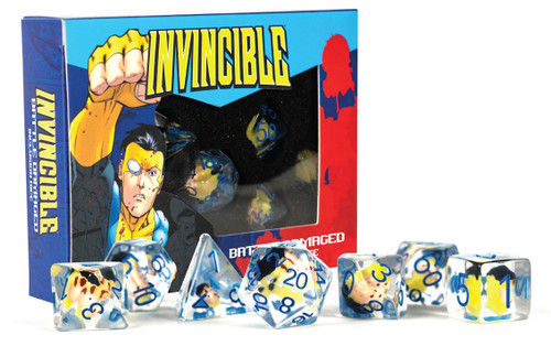 Dice and Gaming Accessories Polyhedral RPG Sets: Stuff-Inside - Invincible - Blood Damaged (7)