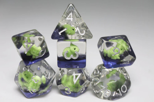 Dice and Gaming Accessories Polyhedral RPG Sets: Stuff-Inside - Colorful Chameleon (7)