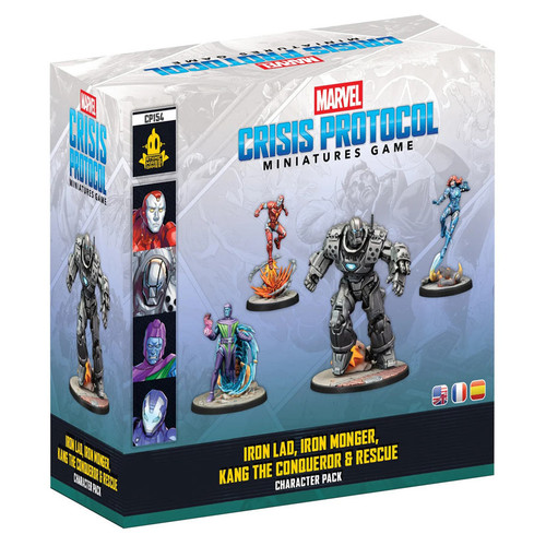Marvel: Crisis Protocol: Iron Lad, Iron Monger, Kang the Conqueror & Rescue Character Pack