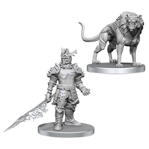 RPG Miniatures: Nolzur's - Nolzur's Marvelous Unpainted Minis: Hell Hound & Narzugon