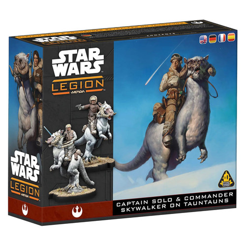 (Preorder) Star Wars Legion: Captain Solo & Commander Skywalker on Tauntauns (2nd Ed)