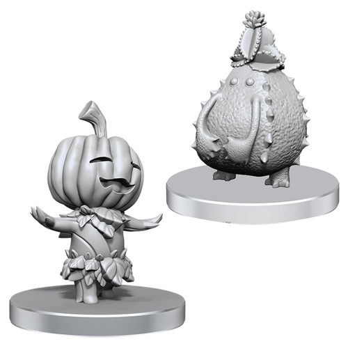 RPG Miniatures: Townsfolk and Animals - Pathfinder Battles Deep Cuts: Gourd Leshy and Cactus Leshy