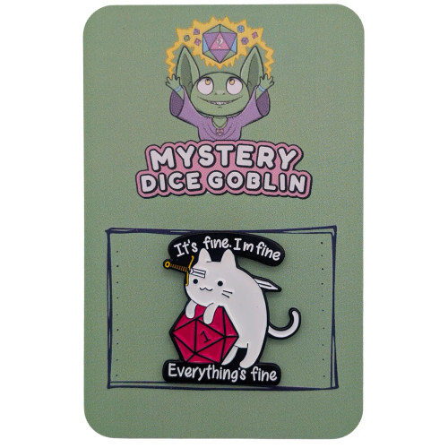 Pins: It's Fine, I'm Fine, Everything's Fine Cat Pin