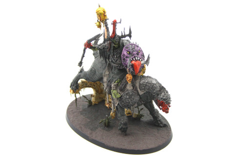 (Secondhand) Warhammer: Age of Sigmar: Grand Alliance: Destruction - Used Warhammer AOS Orruk Warclans: Killaboss on Great Gnashtoof 
