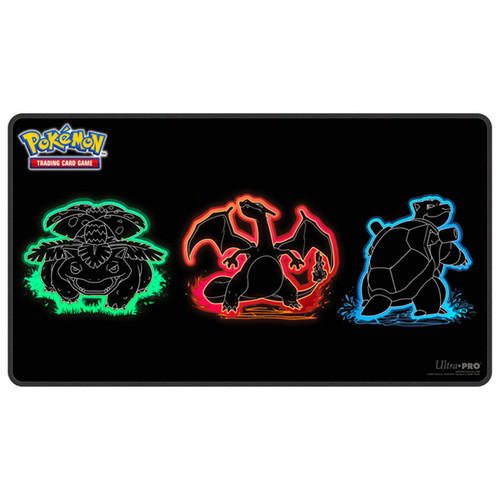Playmats: Other Printed Playmats - Neon Kanto - Pokemon Holofoil Stitched Edge Playmat