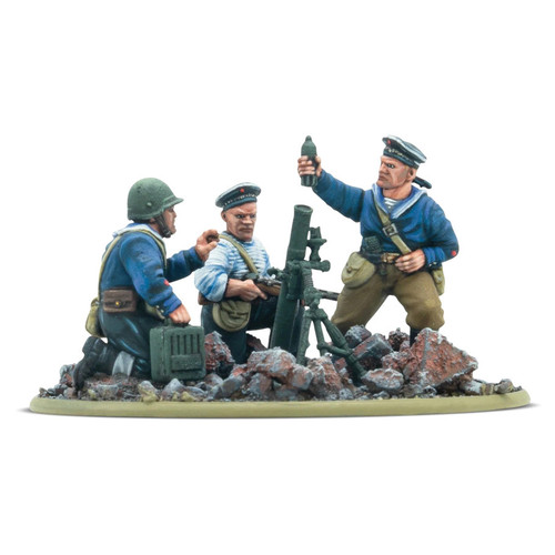 Bolt Action: Soviet - Soviet Naval Brigade Medium Mortar Team