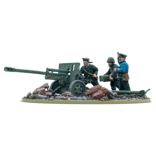 Bolt Action: Soviet - ZiS-3 DIvisional Gun W/ Soviet Naval Brigade Crew