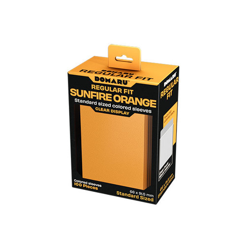 Card Sleeves: Solid Color Sleeves - Domaru: Sunfire Orange Sleeves (100)