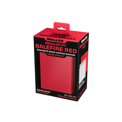 Card Sleeves: Solid Color Sleeves - Domaru: Balefire Red Sleeves (100)