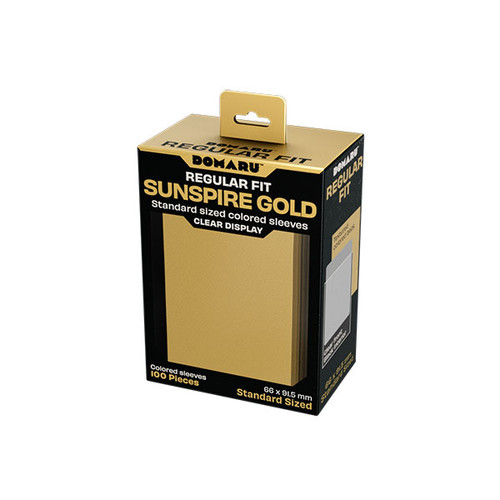 Card Sleeves: Solid Color Sleeves - Domaru: Sunspire Gold Sleeves (100)