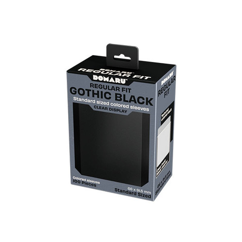 Card Sleeves: Solid Color Sleeves - Domaru: Gothic Black Sleeves (100)