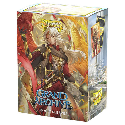 Card Sleeves: Other Printed Sleeves - Dragon Shield: (100) Matte Dual Art - Grand Archive - Azrael, Archangel of Materia