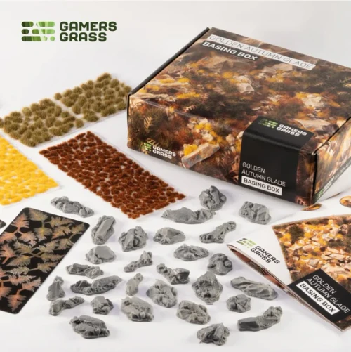 Basing Material and Textures: Gamers Grass: Golden Autumn Glade Basing Box