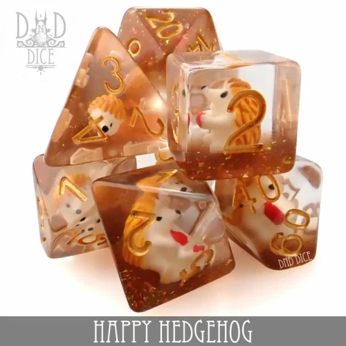 Dice and Gaming Accessories Polyhedral RPG Sets: Stuff-Inside - Happy Hedgehog (7)