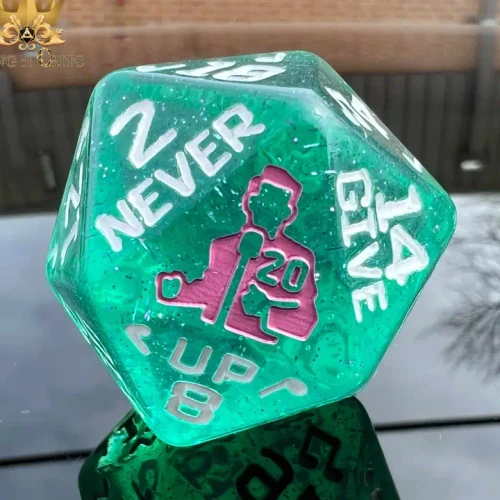 Dice and Gaming Accessories Rick Rolled - 34mm Oversized D20