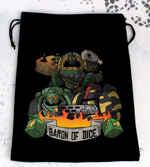 Dice and Gaming Accessories Dice Bags: Anvil of War Premium Black Dice Bag
