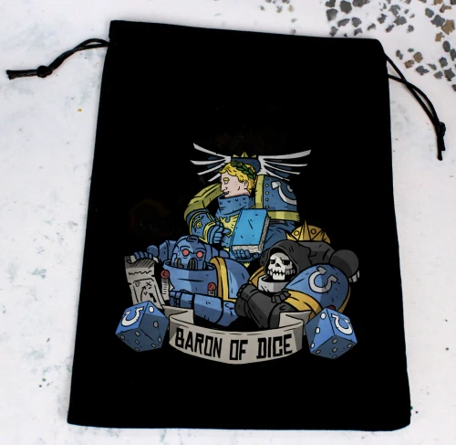 Dice and Gaming Accessories Dice Bags: Omega Premium Black Dice Bag