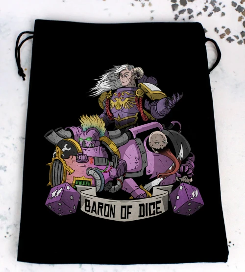 Dice and Gaming Accessories Dice Bags: Children of Profligacy Premium Black Dice Bag