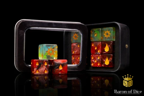 Dice and Gaming Accessories D6 Sets: Red and Orange - Trench Crusade: Blood & Blessings (12)