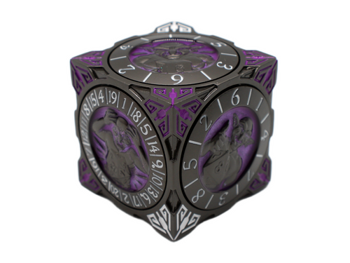Dice and Gaming Accessories Other Gaming Accessories: Matte Black w/ Purple - Goblin Dice Spinner