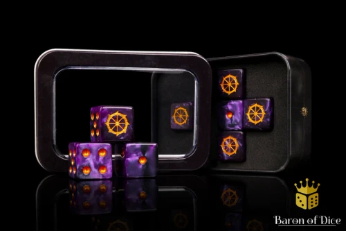 Dice and Gaming Accessories D6 Sets: Purple and Pink - Trench Crusade: Trench Pilgrims (8)